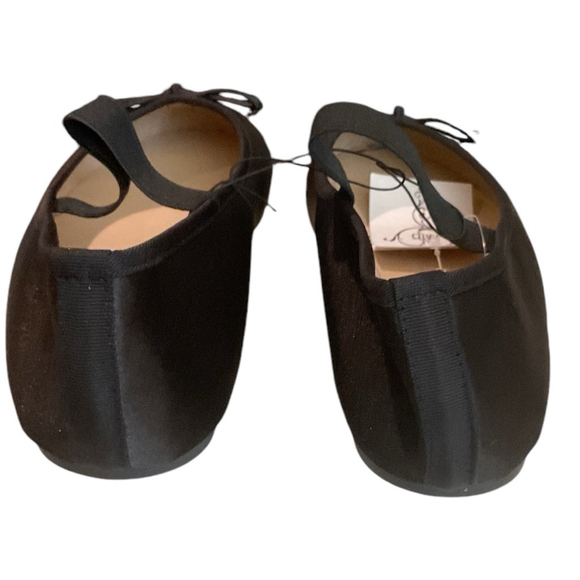 SOUL MATES, mary Jane ballet flat, black satin , grosgrain details, bow 7 NWT - Picture 5 of 8